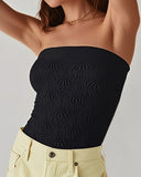 Jacquard Bandeau High Strechy Shapewear Bandeau Sexy Breathable Sleeveless Top