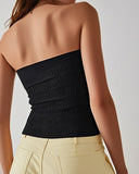 Jacquard Bandeau High Strechy Shapewear Bandeau Sexy Breathable Sleeveless Top