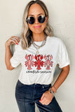 White Crawfish Season Fashion Graphic Crewneck T Shirt