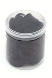 Black 50pcs/box Solid Simple High Elastic Hair Ties