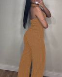 Mock Neck Sleeveless Petite Top with Casual Metal Button Decor Bootcut Pants Set