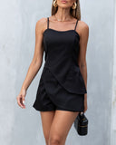 Bandeau Spaghetti Strap Ruched Jumpsuit Casual Slim Fit Romper