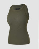 ChicMe Built in Bra Ribbed Round Neck Tank Top