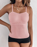 Spaghetti Strap Slim Fit Tank Top Sexy Workout Camisole Tops