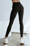 Black Criss Cross Tummy Control High Waist Leggings