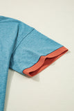 Dusk Blue Kind People are My Kind People Graphic Oversized Tee