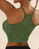 3 Pack U Neck Racer Back Crop Active Top