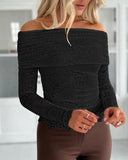 Lace Off the Shoulder Slim Fit Sleeveless Casual Top