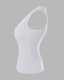 ChicMe Built in Bra Ribbed Round Neck Tank Top