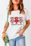 White Crawfish Season Fashion Graphic Crewneck T Shirt