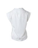 Leopard Heart Love Print Cap Sleeve Top