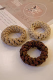 Camel 5 Piece Thick Braided Hair Tie Set