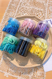 Black 50pcs/box Solid Simple High Elastic Hair Ties