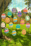 Ginger Easter Eggs Paper Decorative Pendant Set