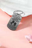 Silvery Valentines Day Love Letter Pendant Alloy Keychain