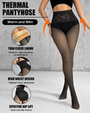 ChicMe ShapeLift Transparent Butt Lifting Tight Fleece Lined Tummy Control Thick High Waist Elasticity Thermal Pantyhose Warm Leggings