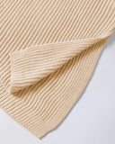 Round Neck Short Sleeve Slit Sweater Casual Loose Fit Top