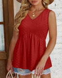 Elegant V Neck Sleeveless Tank