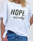 Letter Print Round Neck Short Sleeve T Shirt Casual Tied Detail Loose Fit Top