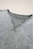 Philippine Gray Mineral Wash Exposed Seam Drop Shoulder Oversized Tee