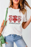 White Crawfish Season Fashion Graphic Crewneck T Shirt