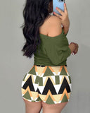 Off the Shoulder Floral Print Romper Chic Tied Detail Rompers with Belt