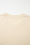 Parchment  Western Burro Cactus Crew Neck Graphic Tee