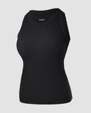 ChicMe Built in Bra Ribbed Round Neck Tank Top