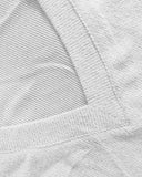 V Neck Short Sleeve Ribbed T Shirt Casual Slim Fit Top