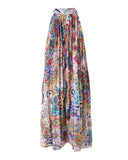 Paisley Print Halter Casual Pleated Dress