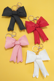 Racing Red Cute 3D Bow Knot Keychain