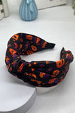 Carrot Halloween Pattern Print Knotted Headband