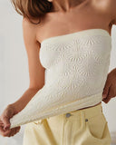 Jacquard Bandeau High Strechy Shapewear Bandeau Sexy Breathable Sleeveless Top