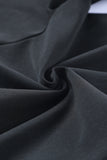 Black High Waist Pleated Pocket Leggings