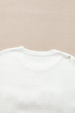 White Tinsel Merry and Bright Graphic Christmas Sweater