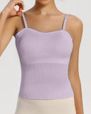 Spaghetti Strap Slim Fit Tank Top Sexy Workout Camisole Tops