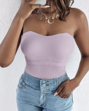 Spaghetti Strap Built in Bra Slim Fit Tank Top Sexy Back Criss Cross Workout Camisole Tops