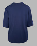 2 Pieces Outfit Anchor Print Round Neck Short Sleeve Casual Top and Striped Print Slim Fit Shorts Set