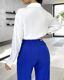 Ruched Buttoned Long Sleeve Bodysuit