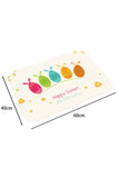 White Happy Easter Day Entrance Mat