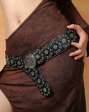 3 Pieces Off Shoulder Multi Ways Split Sleeve Casual Shorts Set (Without Belt)