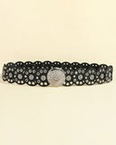 3 Pieces Off Shoulder Multi Ways Split Sleeve Casual Shorts Set (Without Belt)