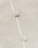 V Neck Shoulder Asymmetrical Ruffles Blouse Casual Button Front Long Sleeve Top