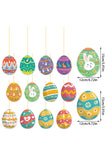 Ginger Easter Eggs Paper Decorative Pendant Set