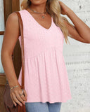Elegant V Neck Sleeveless Tank