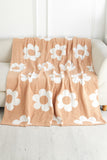 Parchment Floral Printed Soft Throw Blanket 127*152cm