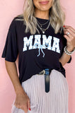 Black Bow MAMA Graphic Loose Tee