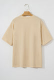Parchment  Western Burro Cactus Crew Neck Graphic Tee