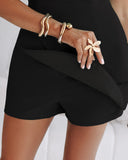 Bandeau Spaghetti Strap Ruched Jumpsuit Casual Slim Fit Romper