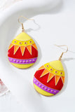 Yellow Easter Egg Hook Earrings